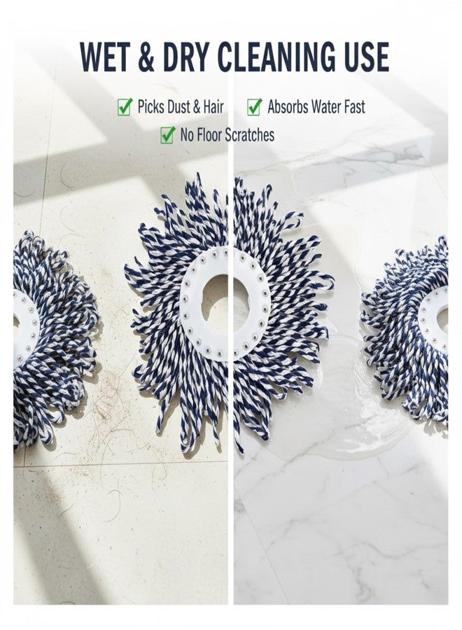 FPC Refill Mops for Floor Cleaning | Pocha Refill only | Suitable for Tiles Marble Granite and Wooden Floors | Easy to Attach and Remove | Lightweight and Hygienic Design | Ideal for Home - Pack of 1 - Image 4
